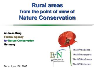 Rural areas from the point of view of Nature Conservation