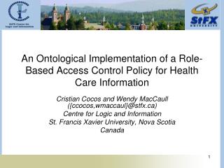 An Ontological Implementation of a Role-Based Access Control Policy for Health Care Information