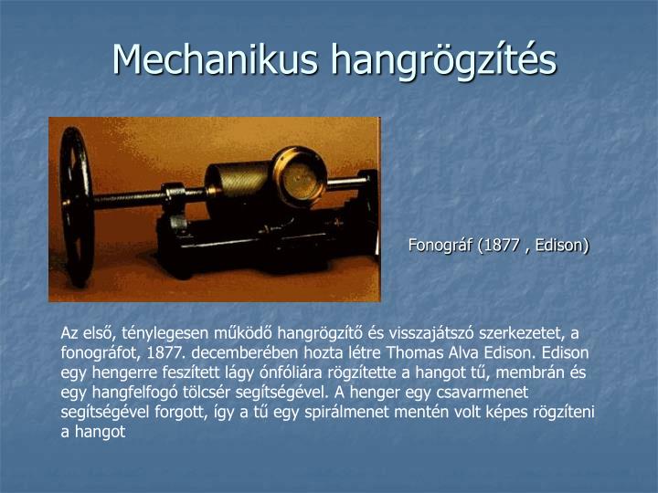 mechanikus hangr gz t s