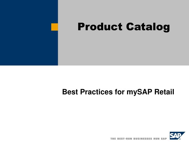 product catalog