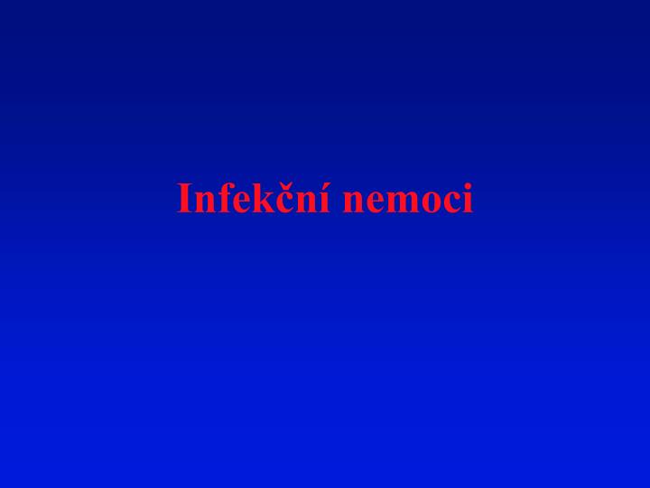 infek n nemoci