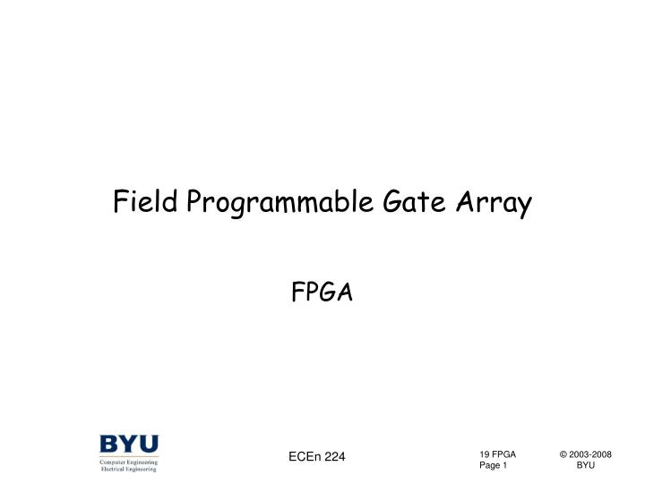 field programmable gate array