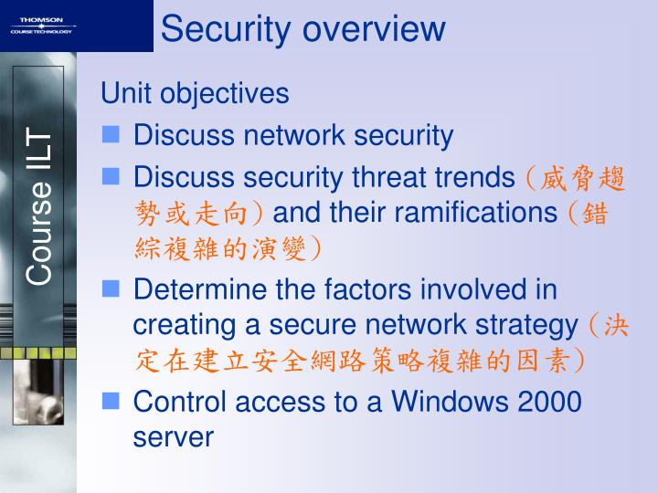 security overview