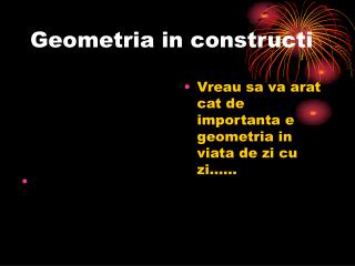 geometria in constructi