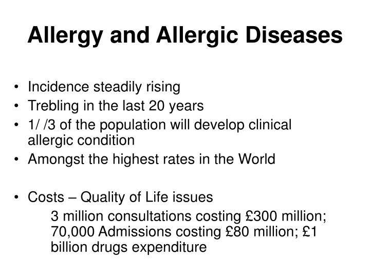 allergy and allergic diseases