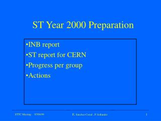 ST Year 2000 Preparation