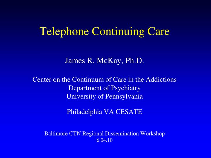 telephone continuing care