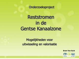 reststromen in de gentse kanaalzone