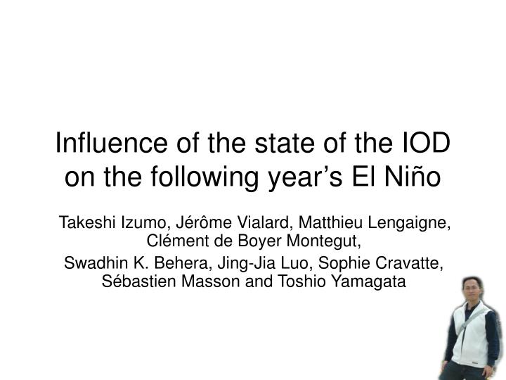 influence of the state of the iod on the following year s el ni o