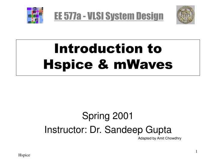 introduction to hspice mwaves