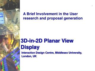 3D-in-2D Planar View Display