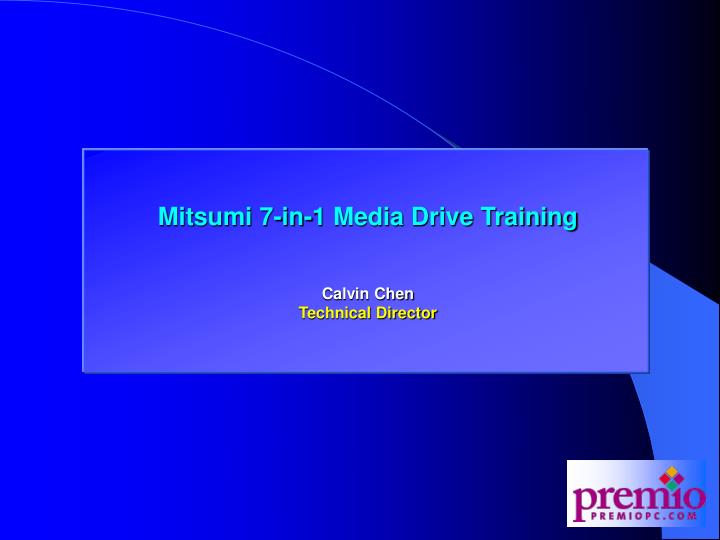 mitsumi 7 in 1 media drive training