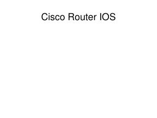 Cisco Router IOS