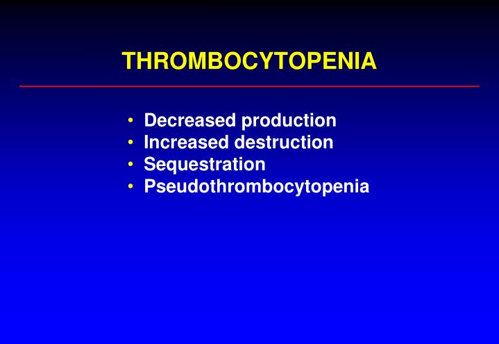 thrombocytopenia