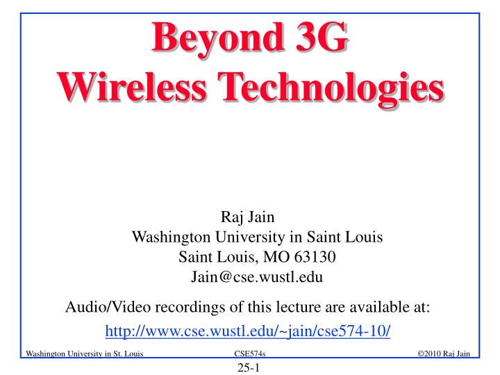 beyond 3g wireless technologies