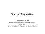 Teacher Preparation - slide 1
