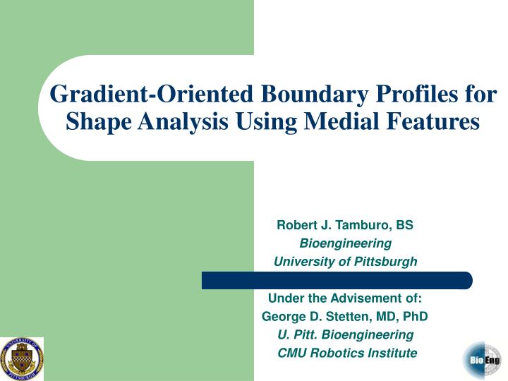 gradient oriented boundary profiles for shape analysis using medial features