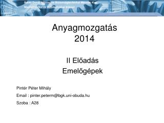 anyagmozgat s 2014