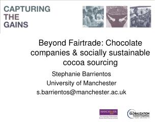 Beyond Fairtrade: Chocolate companies &amp; socially sustainable cocoa sourcing