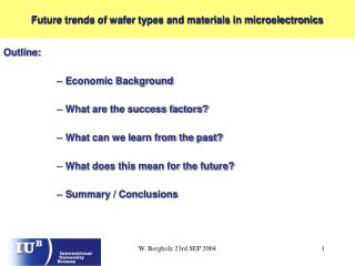 Future trends of wafer types and materials in microelectronics