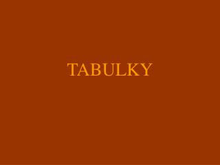 tabulky