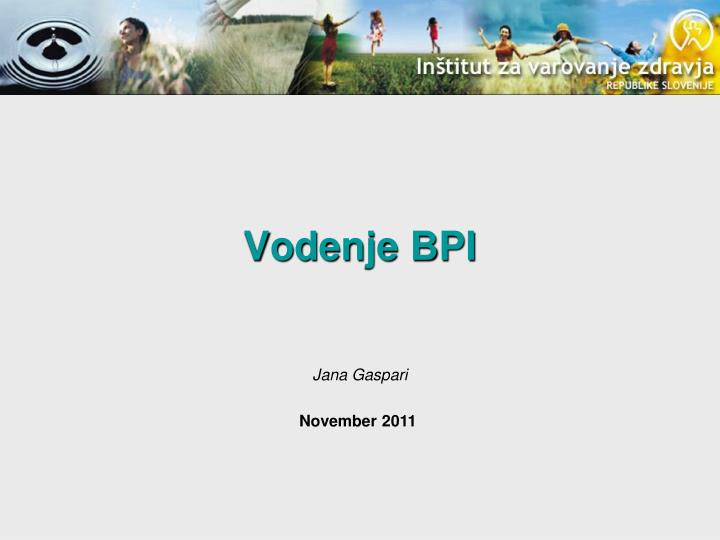 vodenje bpi