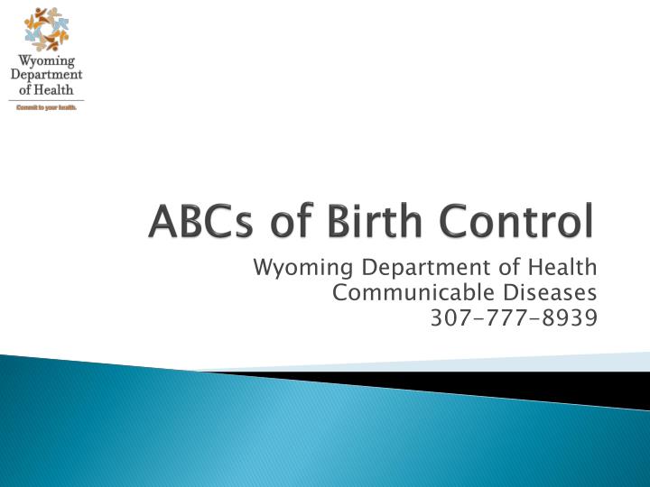 abcs of birth control