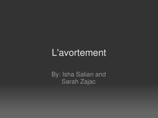 l avortement