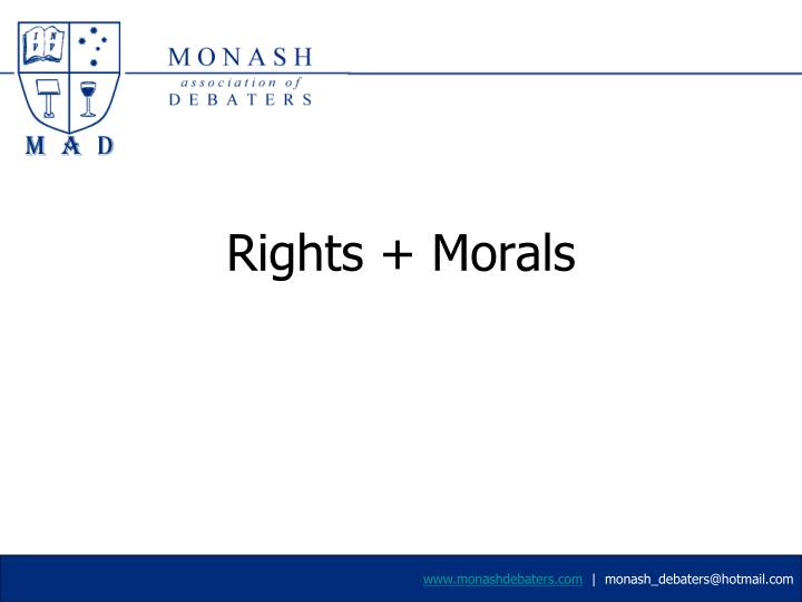 rights morals