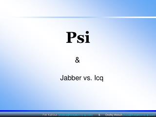 jabber vs icq