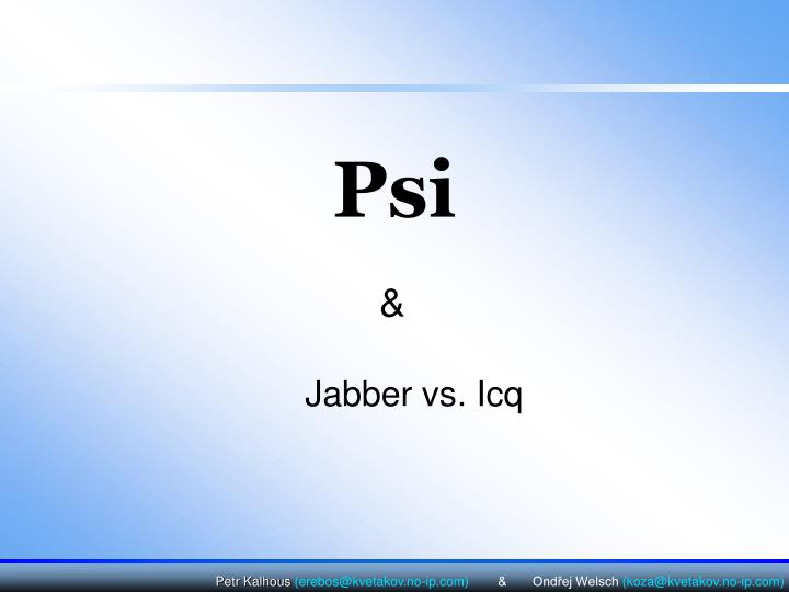 jabber vs icq
