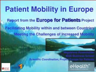 Patient Mobility in Europe