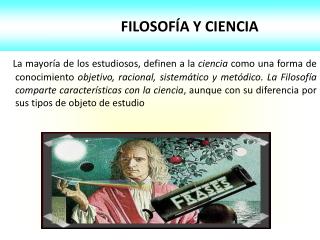 filosof a y ciencia
