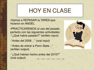 hoy en clase
