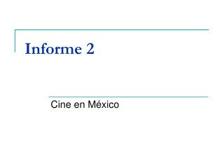 informe 2