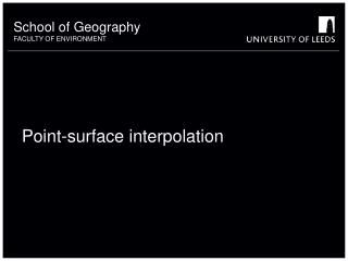 Point-surface interpolation