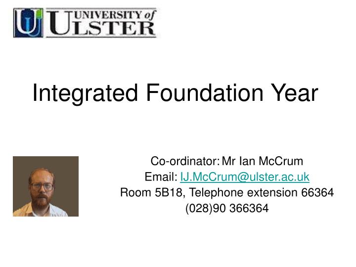 integrated foundation year