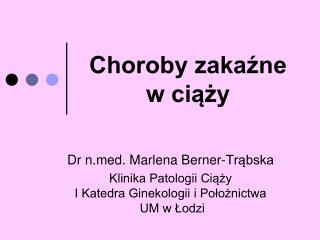 choroby zaka ne w ci y
