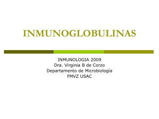 inmunoglobulinas