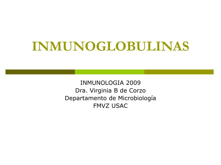inmunoglobulinas