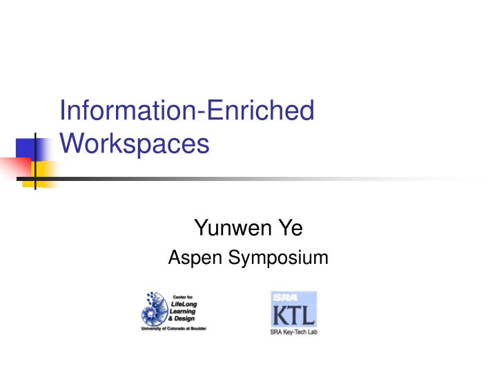 information enriched workspaces