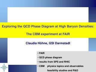 Exploring the QCD Phase Diagram at High Baryon Densities: The CBM experiment at FAIR