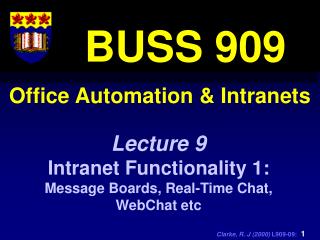 Office Automation &amp; Intranets