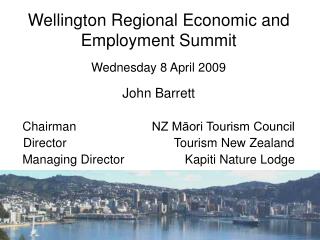 Wellington Regional Economic and Employment Summit