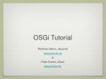 OSGi Tutorial - slide 1