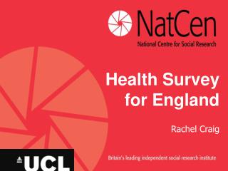 Health Survey for England Rachel Craig