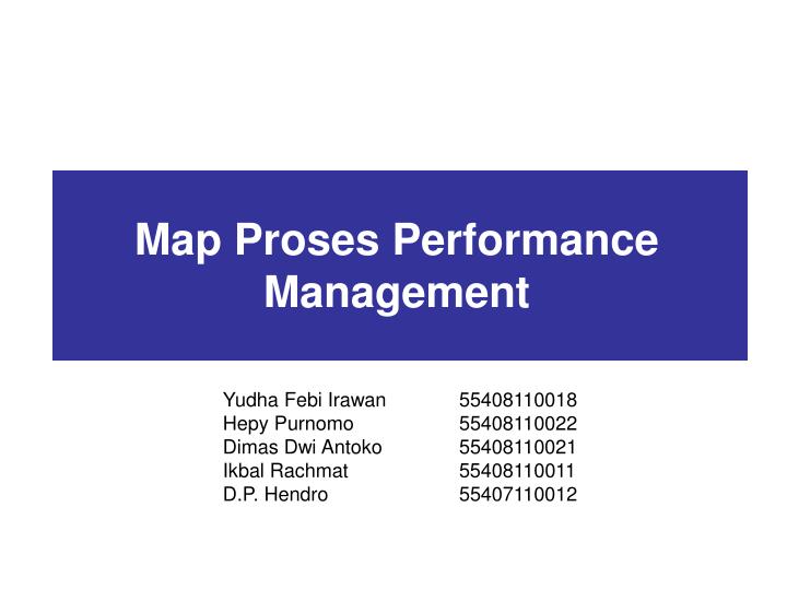 map proses performance management