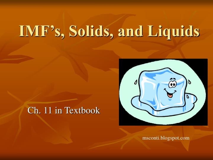 imf s solids and liquids