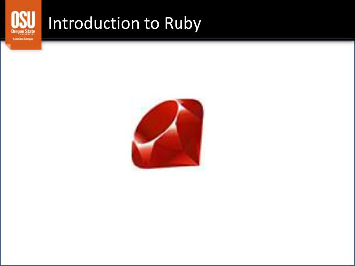 introduction to ruby