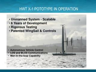 HWT X-1 POTOTYPE IN OPERATION